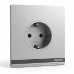 Aulmo karbon boz 16A (1li derın razetka) Q-80 P-8